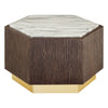 Villi Marble Oak Side Table