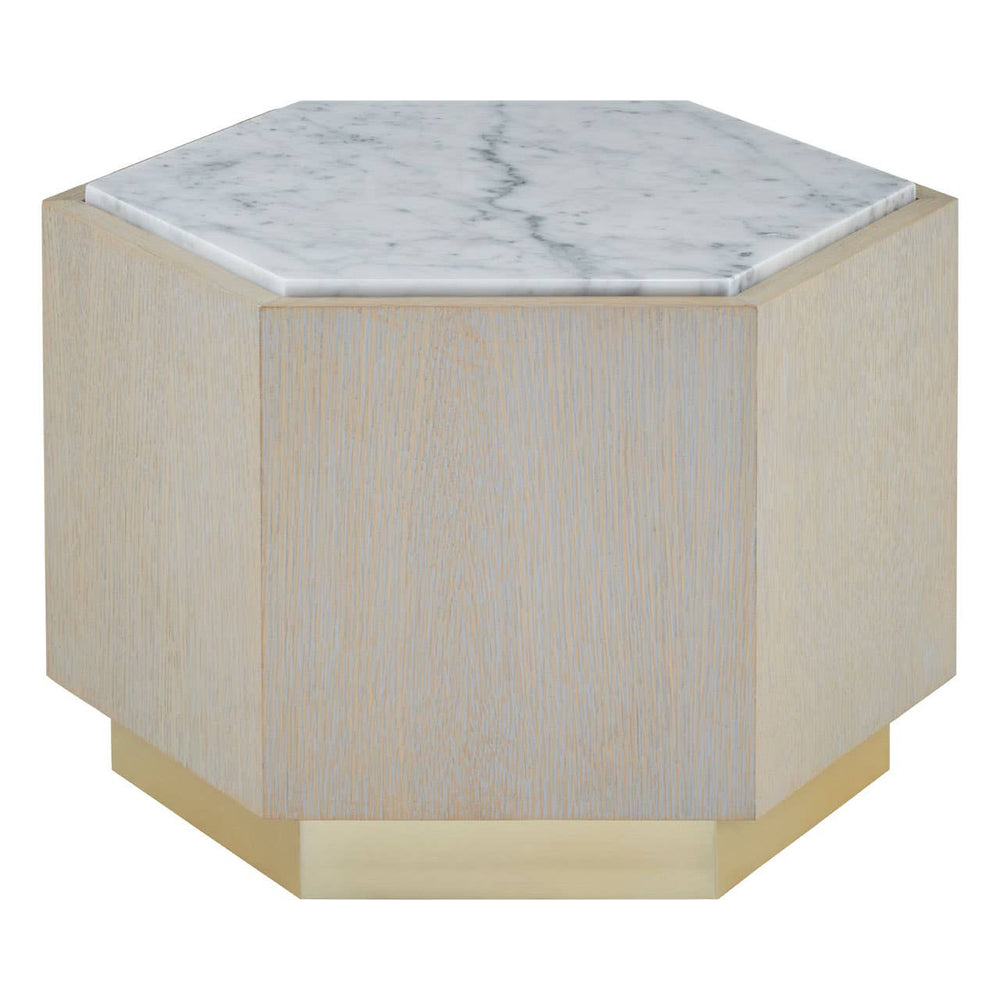 Villi Marble Oak Side Table