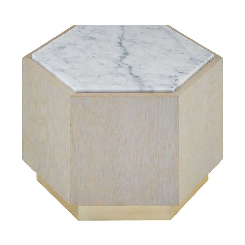 Villi Marble Oak Side Table