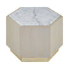 Villi Marble Oak Side Table