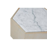 Villi Marble Oak Side Table