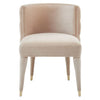 Luxe Beige Velvet Accent Chair