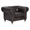 Luxe Grey Accent Chair