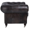 Luxe Grey Accent Chair