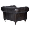 Luxe Grey Accent Chair