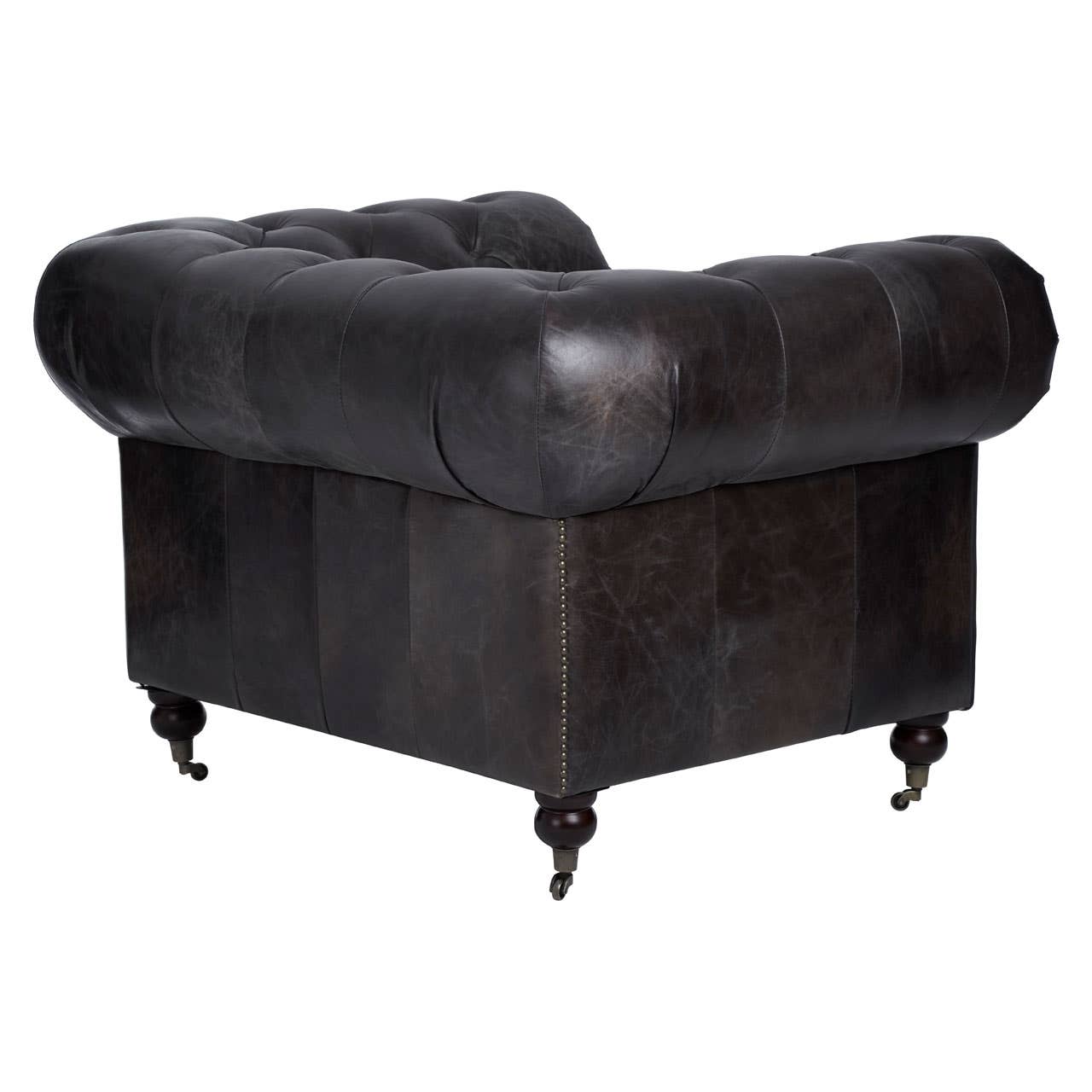 Luxe Grey Accent Chair