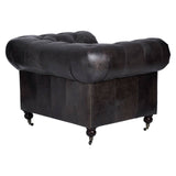 Luxe Grey Accent Chair