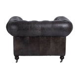 Luxe Grey Accent Chair