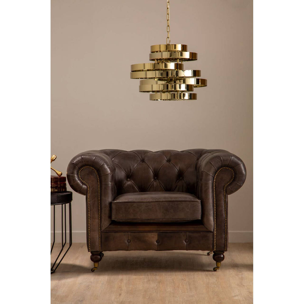 Luxe Grey Accent Chair