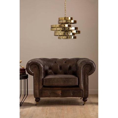 Luxe Grey Accent Chair