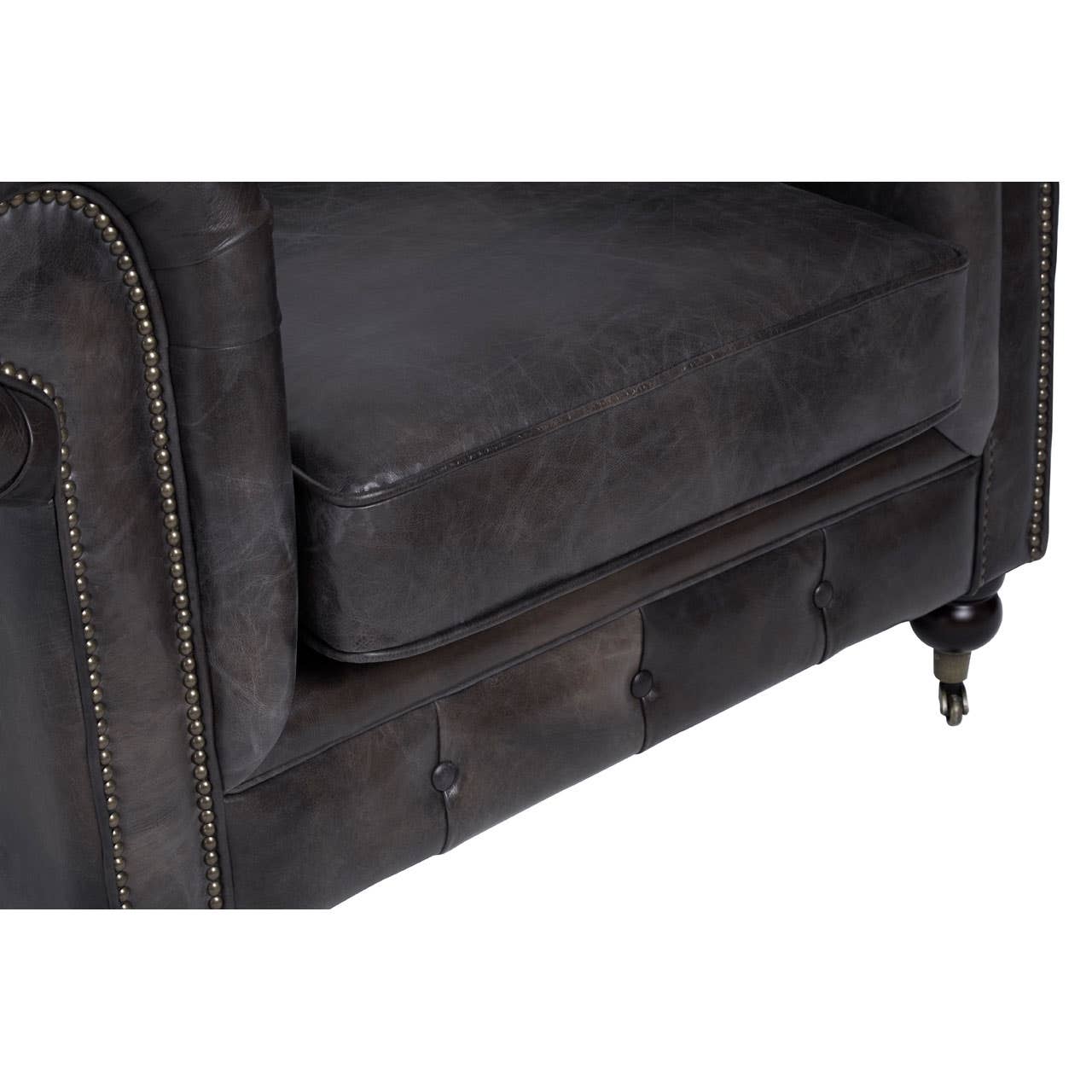 Luxe Grey Accent Chair