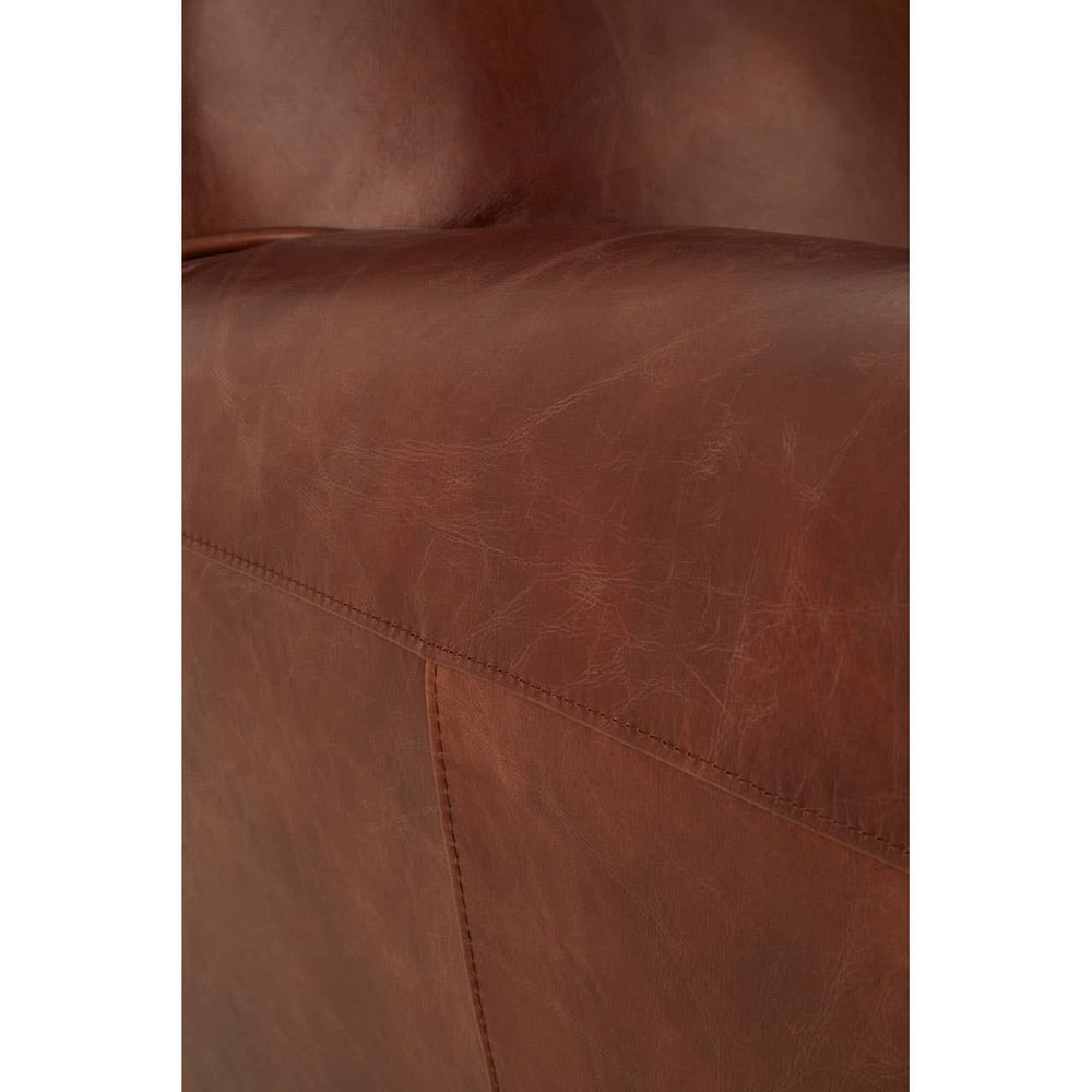 Classic Coffee Leather Armchair