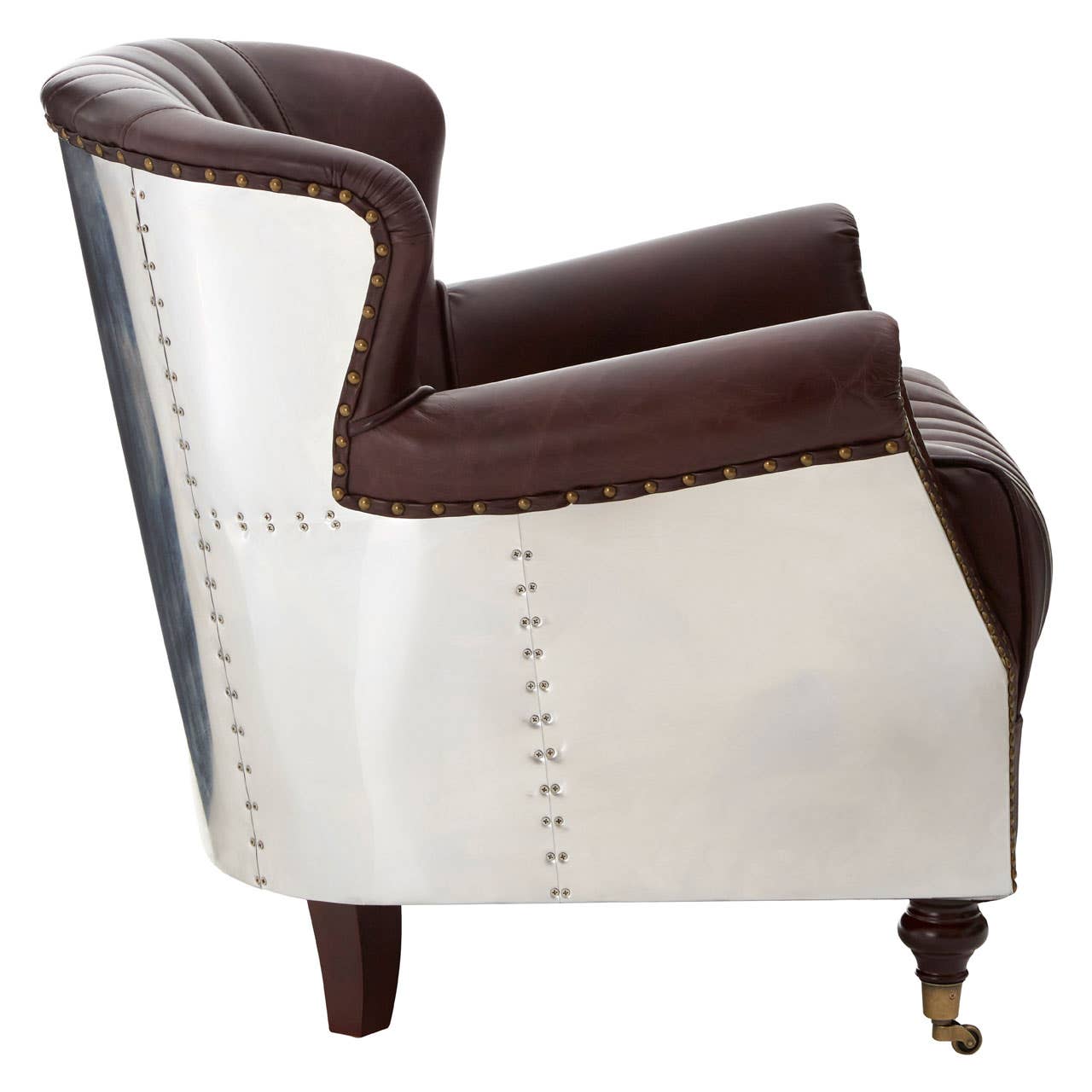 Luxury Leather Wingback Armchair