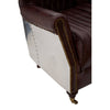 Luxury Leather Wingback Armchair