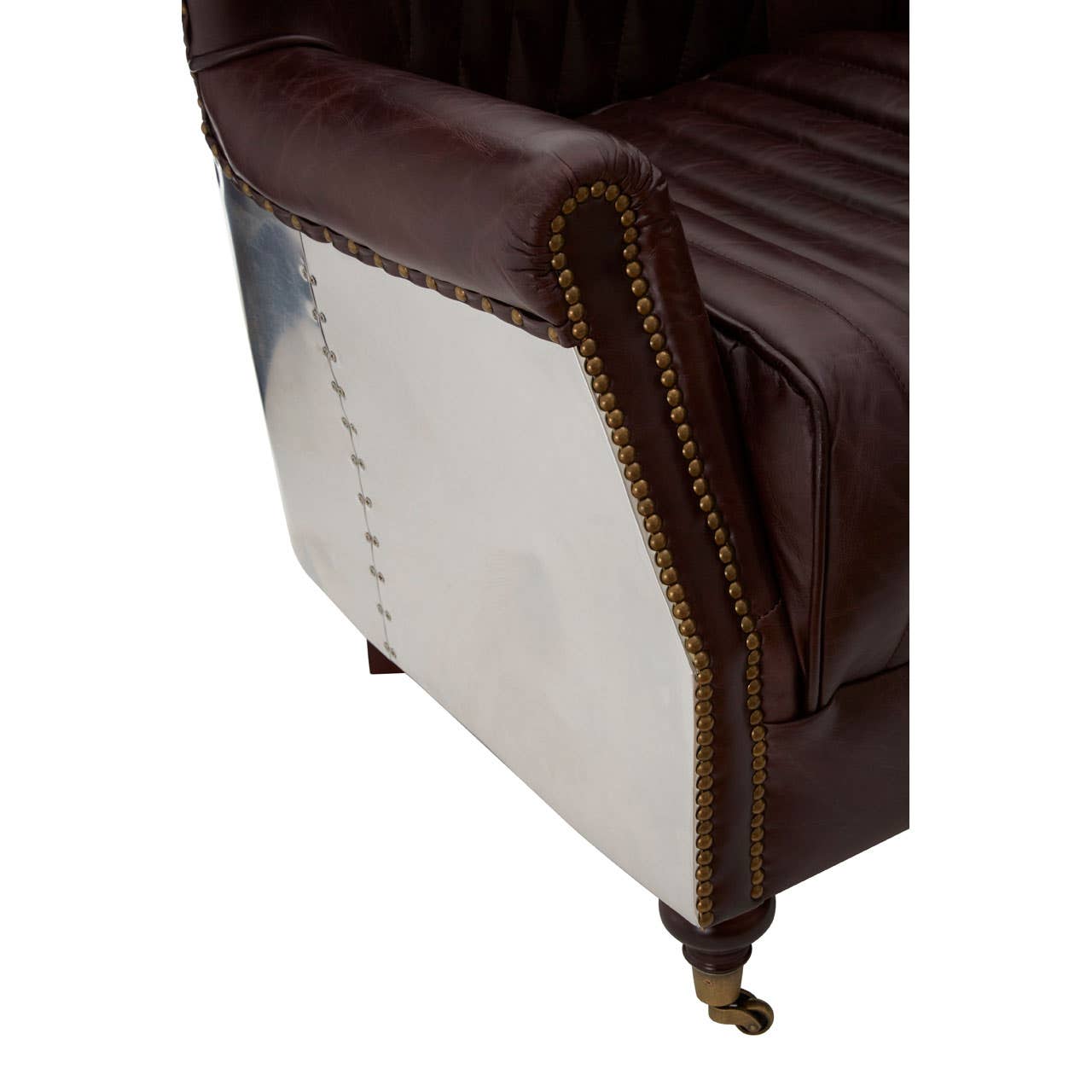 Luxury Leather Wingback Armchair