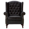 Heritage Leather Wingback Armchair
