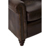 Regal Grey Leather Armchair
