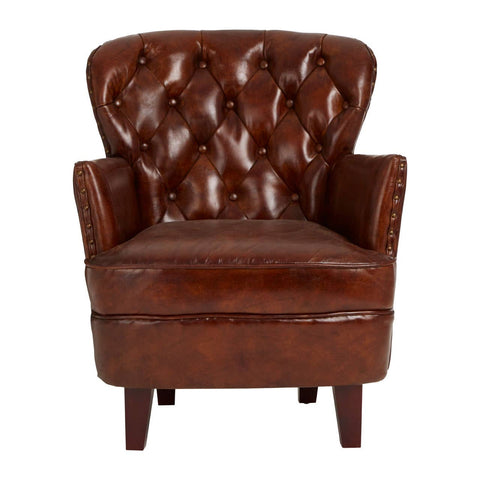Quilted Leather Armchair