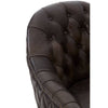 Luxe Grey Button Tufted Armchair