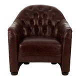 Luxe Buttoned Leather Armchair
