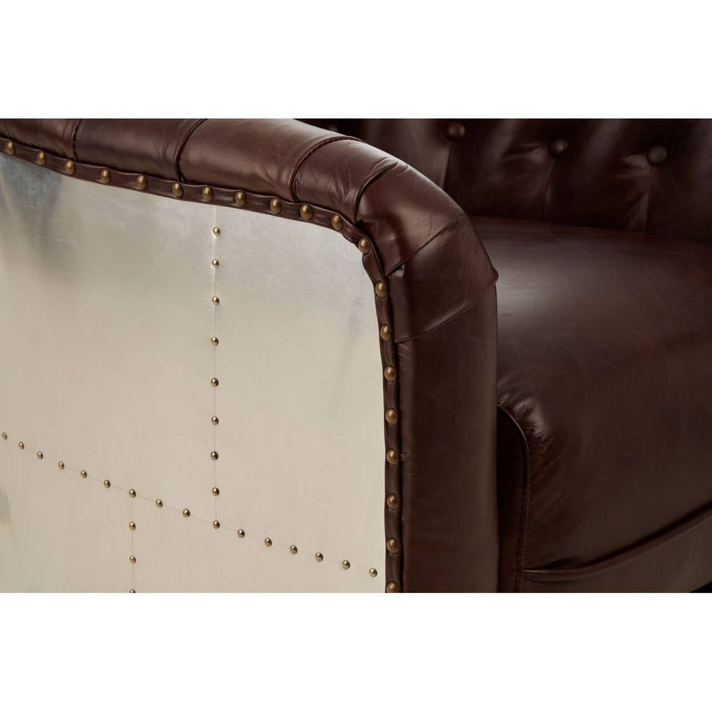 Luxe Buttoned Leather Armchair