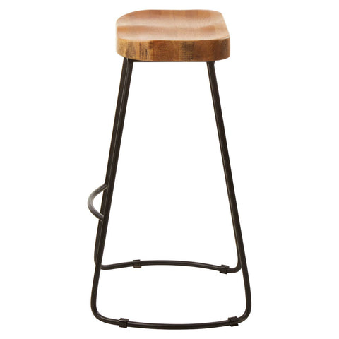 Modern Wood Metal Barstool
