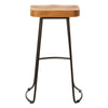 Modern Wood Metal Barstool