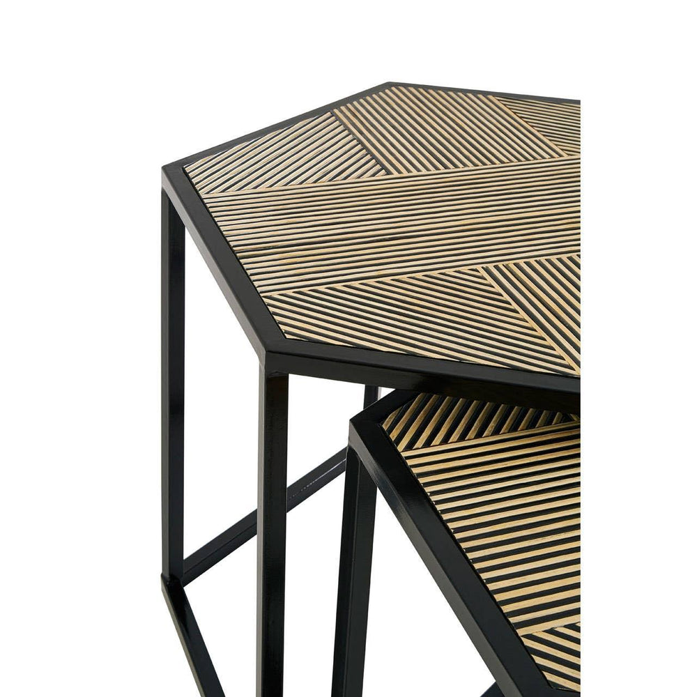 Bamboo Hex Side Tables
