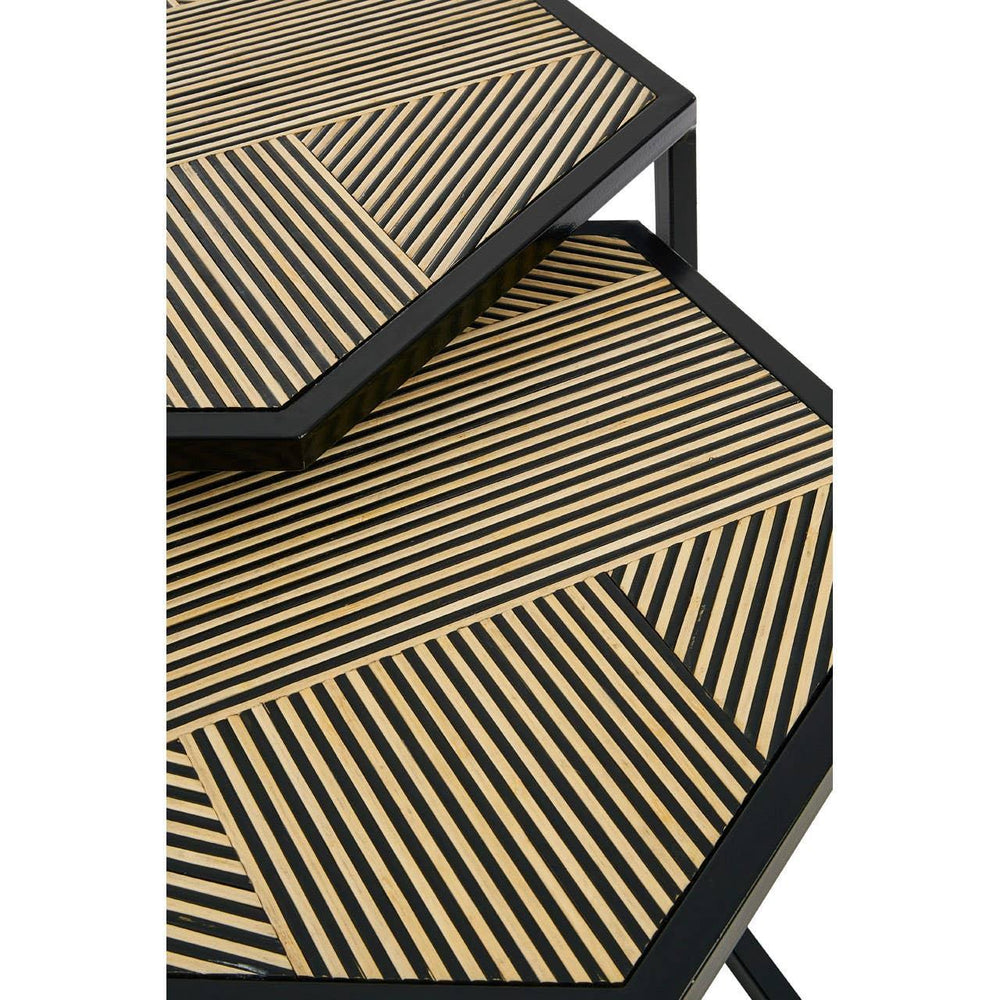 Bamboo Hex Side Tables