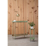 Luxe Green & Gold Console