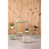 Luxe Green & Gold Console
