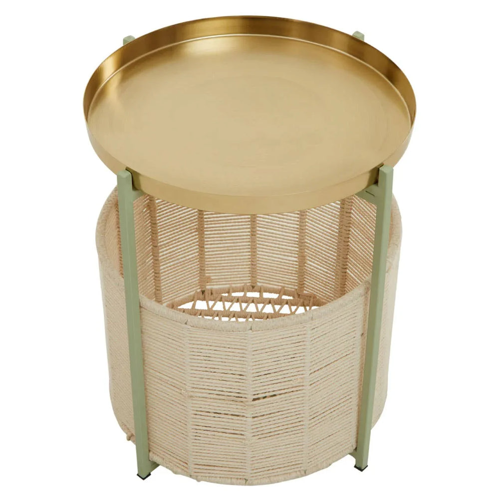 Luxe Green Gold Tier Table