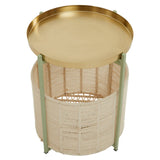 Luxe Green Gold Tier Table