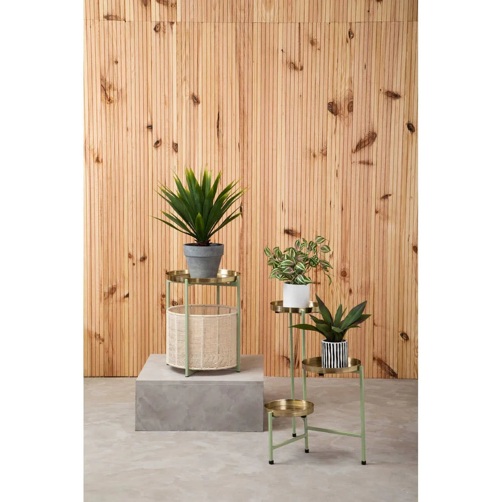 Luxe Green Gold Tier Table