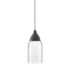Modern Grey Glass Pendant Light