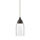 Modern Grey Glass Pendant Light