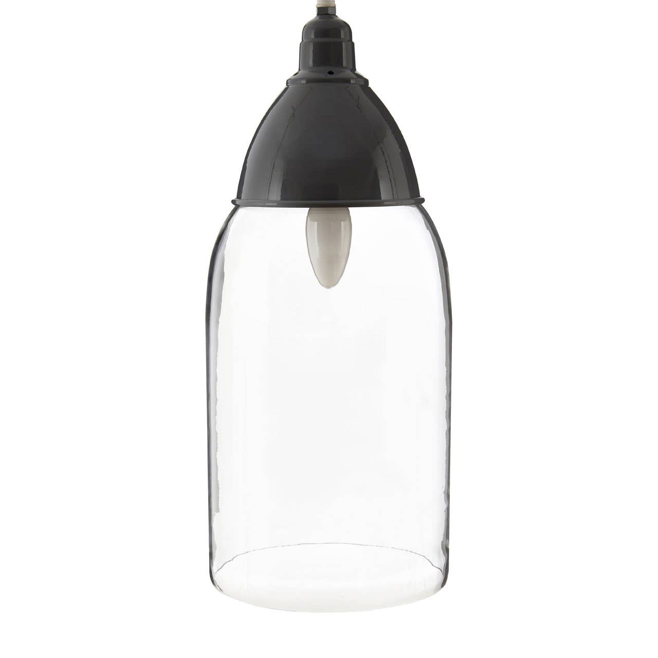 Modern Grey Glass Pendant Light