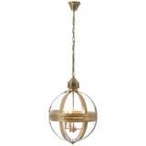 Ornate Brass Pendant Light