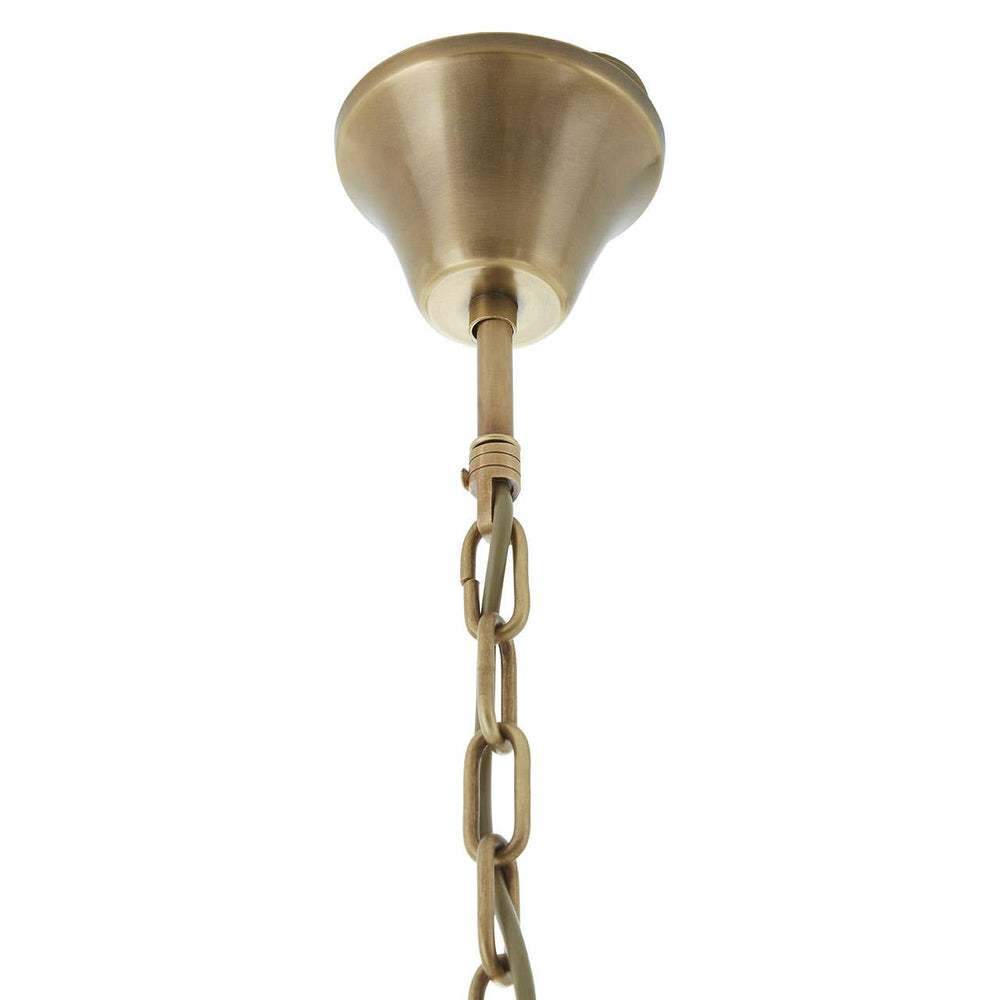 Ornate Brass Pendant Light