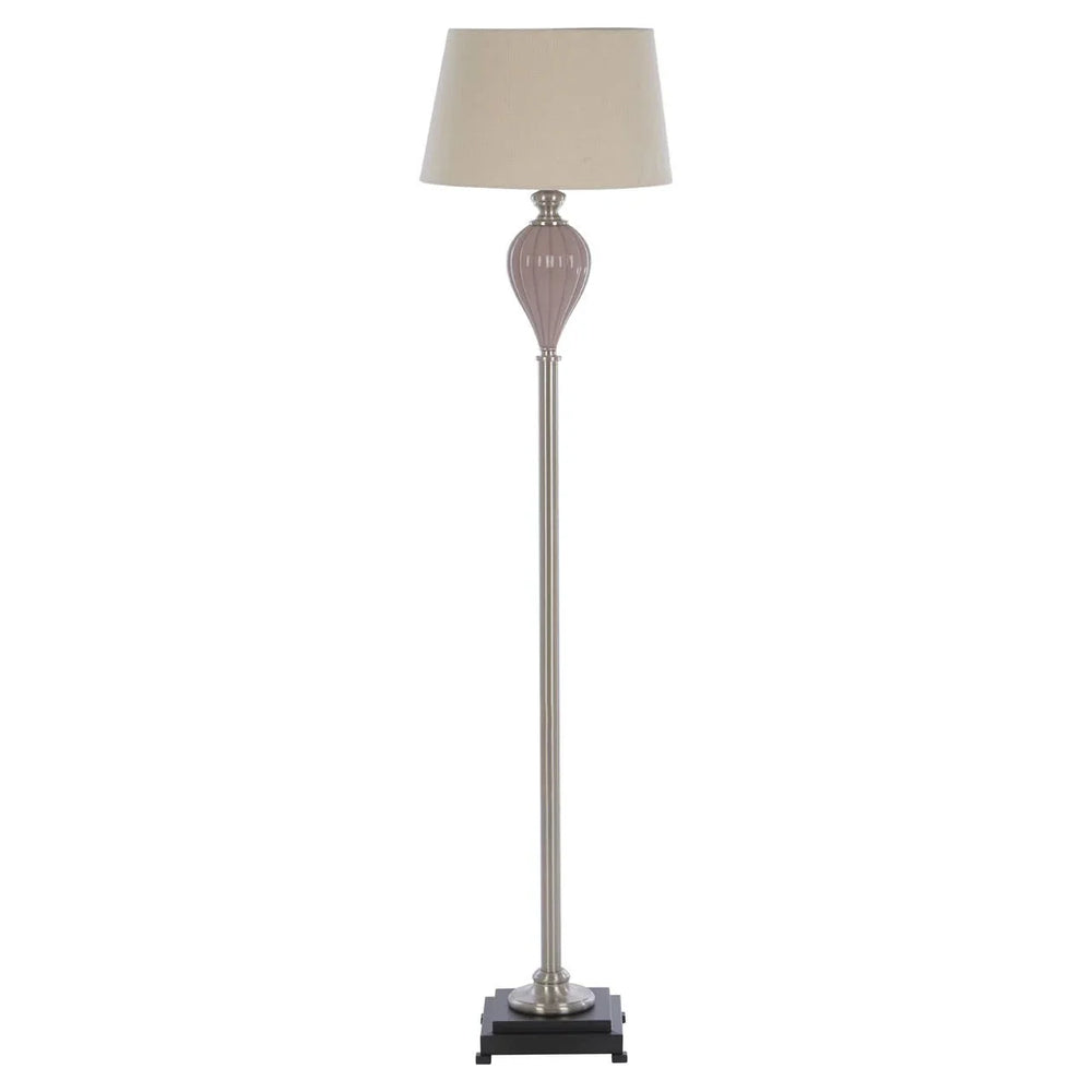 Taupe Ceramic Floor Lamp
