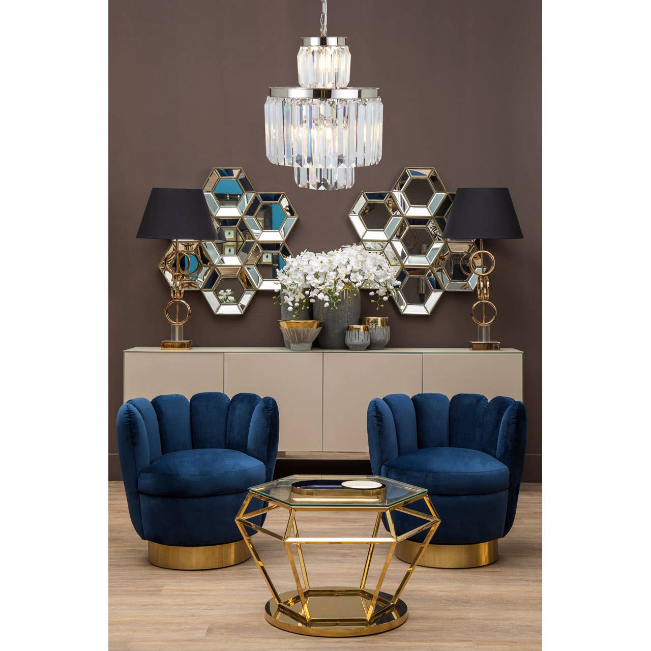 Crystal Luxe Pendant Light
