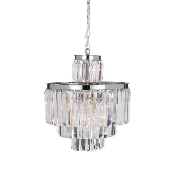 Crystal Cascading Pendant Light