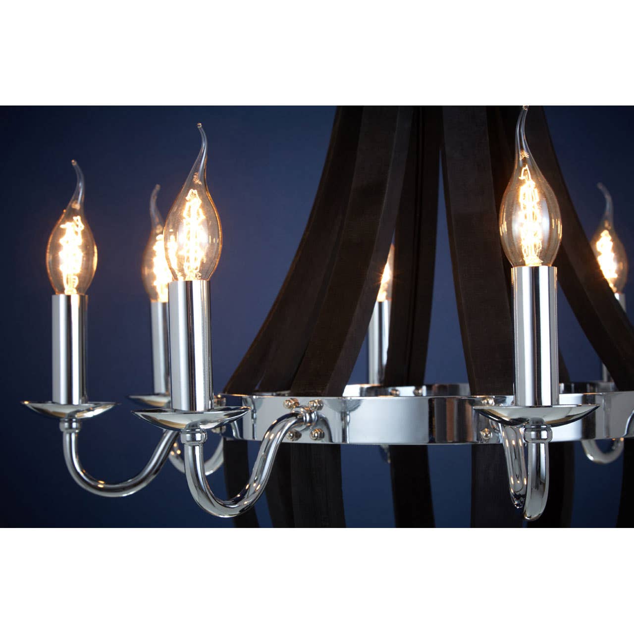 Modern Orb Glass Chandelier