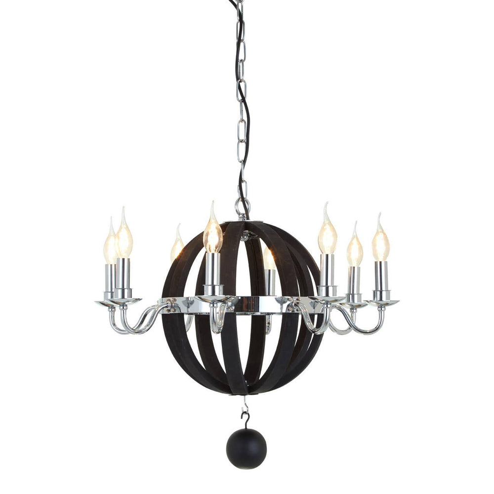 Monochrome Orb Chandelier