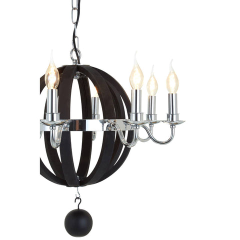 Monochrome Orb Chandelier