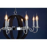 Monochrome Orb Chandelier