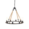 Golden Rope Iron Chandelier