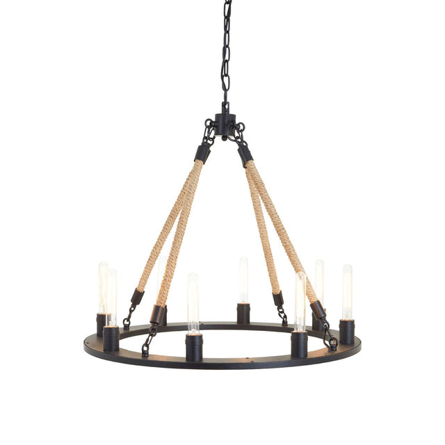 Golden Rope Iron Chandelier