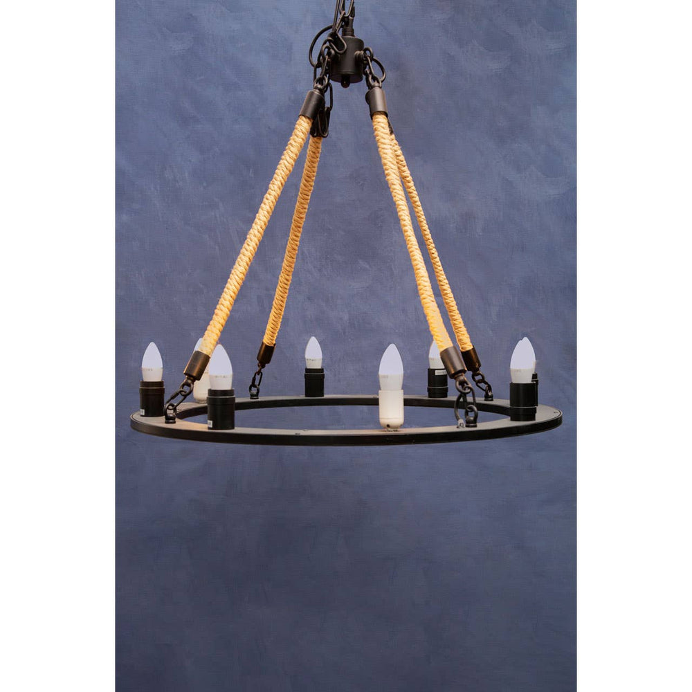 Golden Rope Iron Chandelier