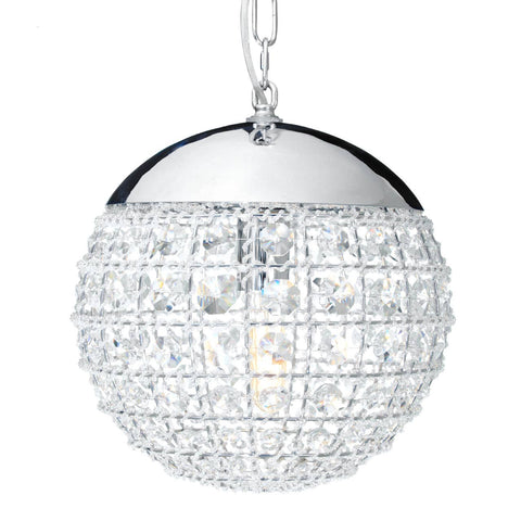 Crystal Orb Pendant Light